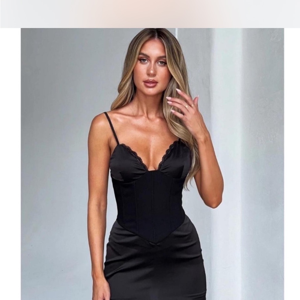 Tiger Mist Black Mini Theo Dress